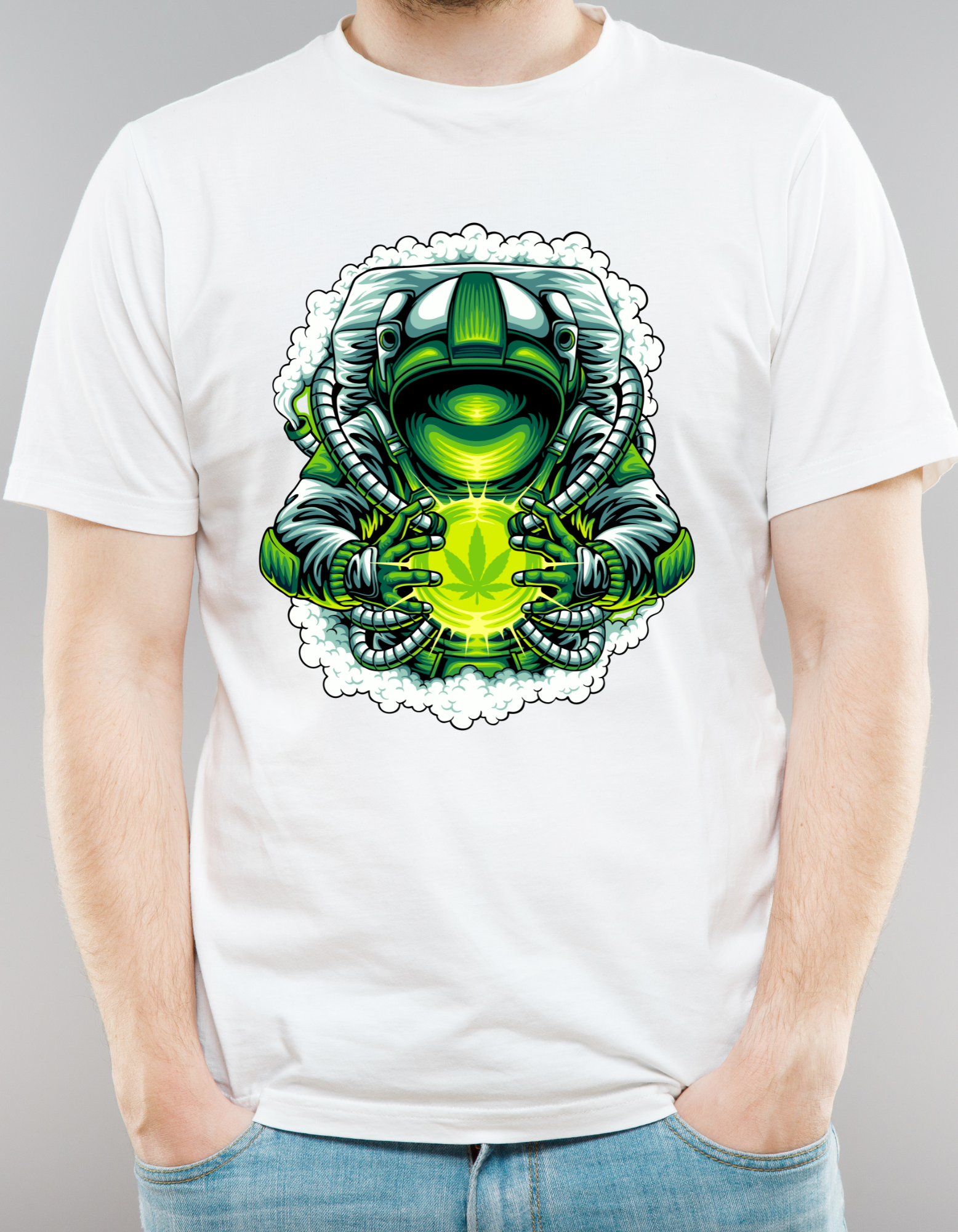 Custom Printed Shirt: Cannabis Crystal Ball