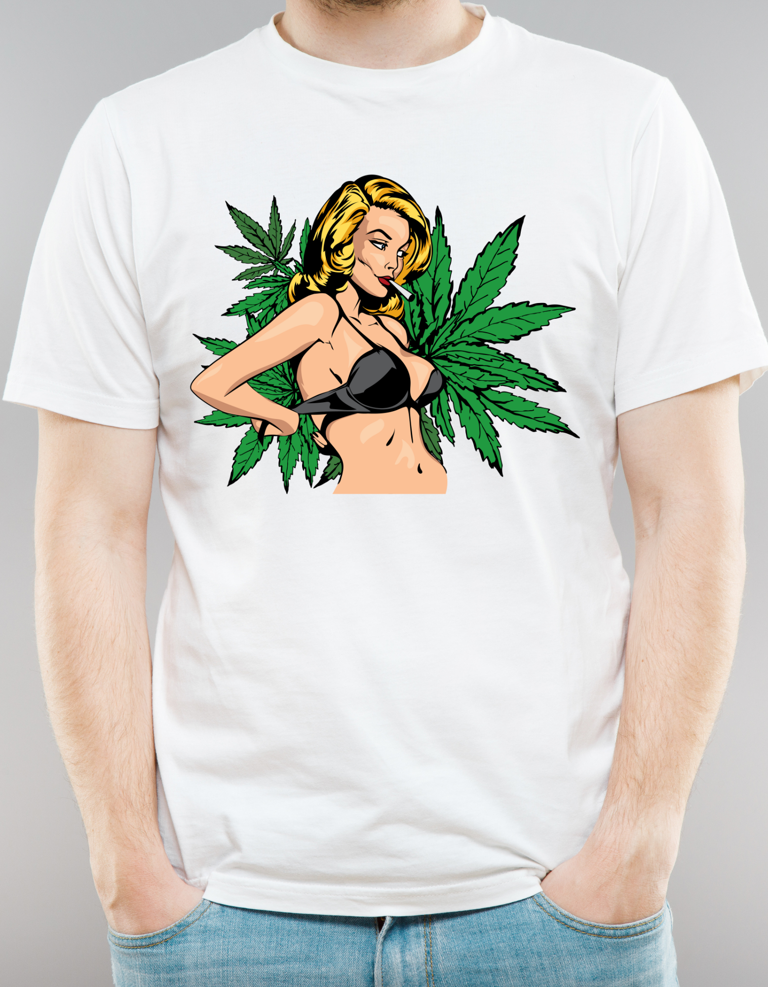 Custom Print: Weed Girl