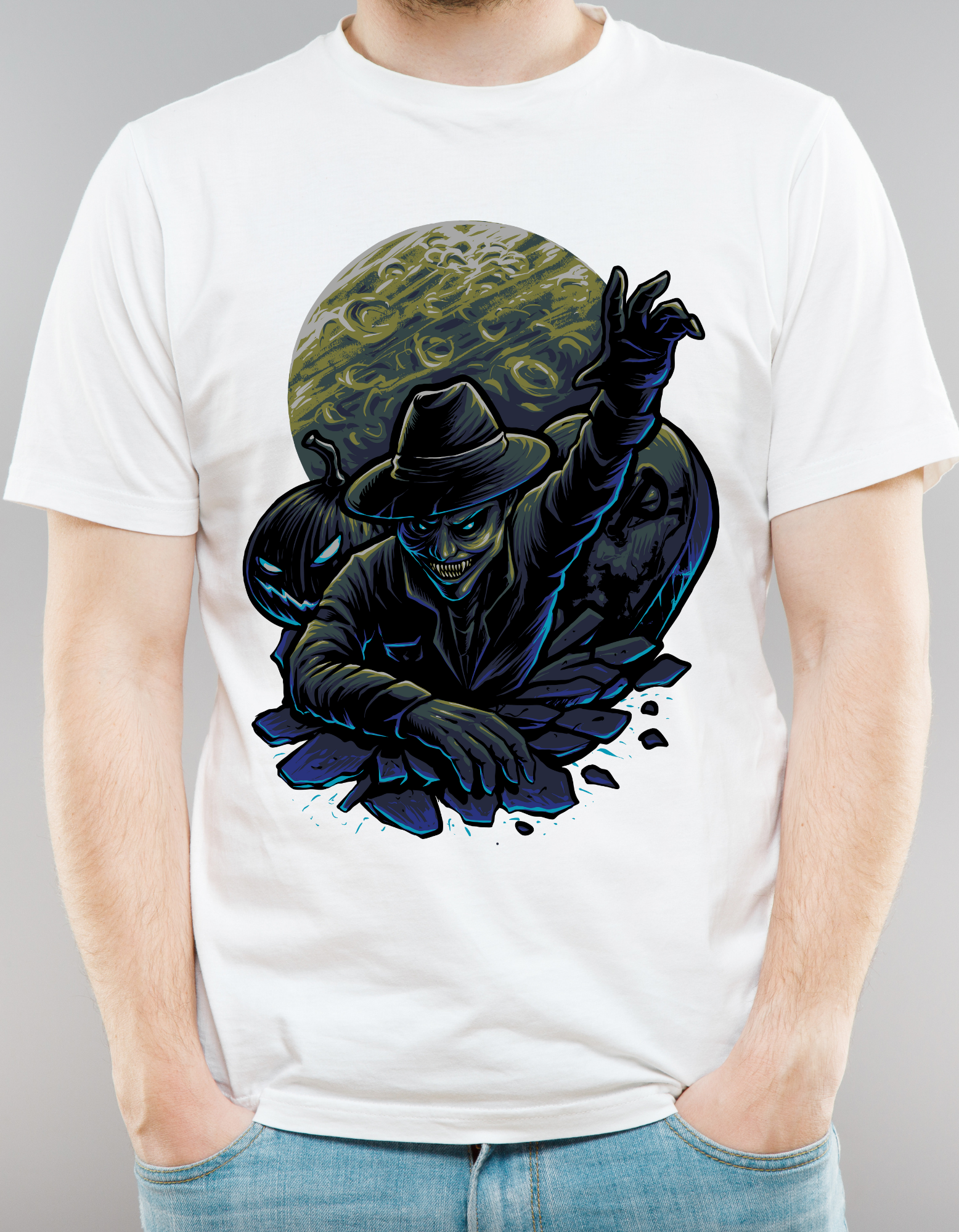 Custom Printed Shirts: Halloween In The Dark