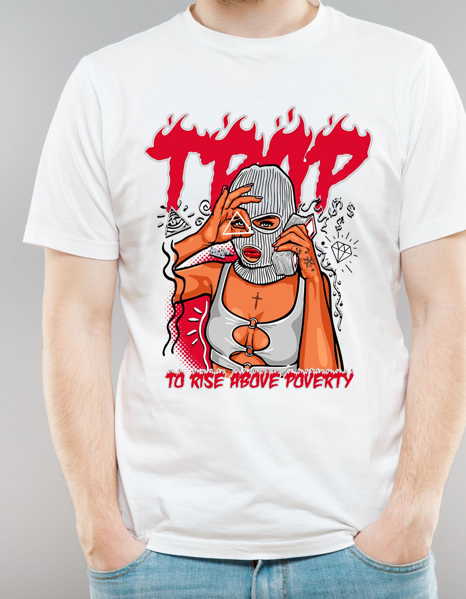 Custom Printed Shirts: Trap