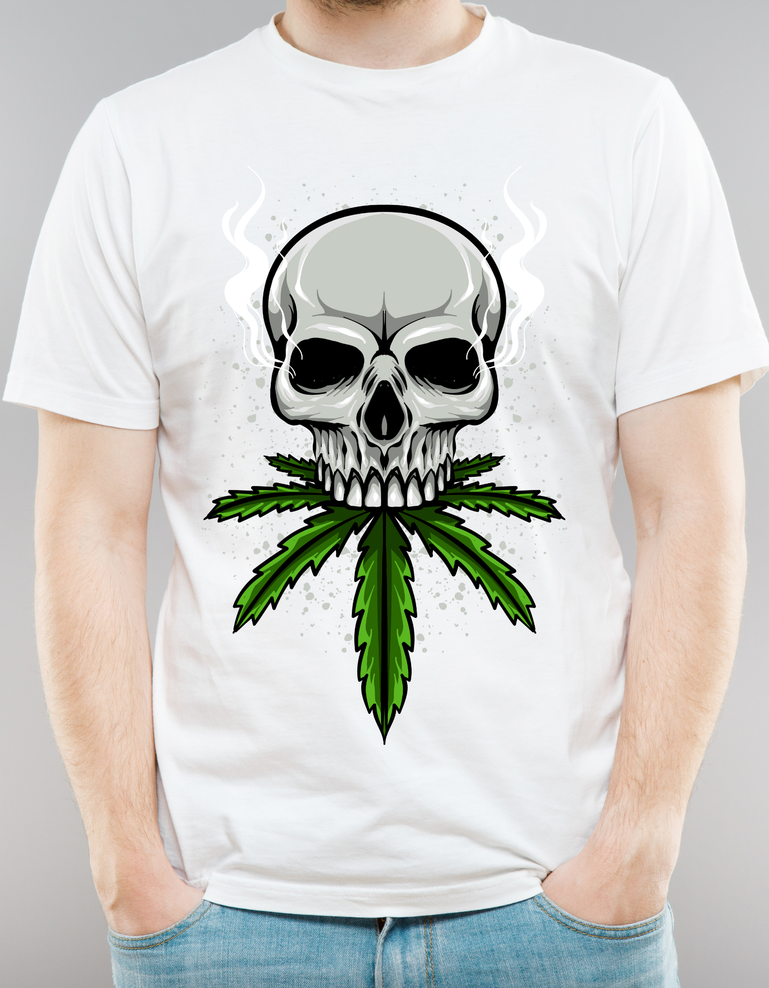 Custom Printed Shirt: Trippin Skull