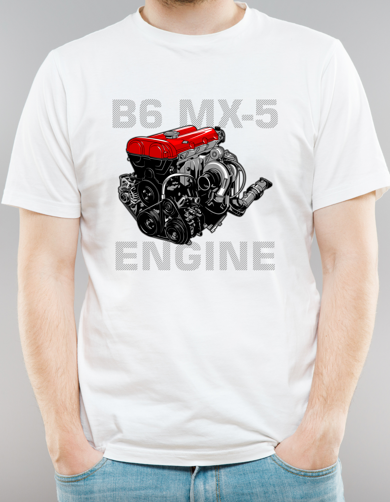 Custom Printed Shirts: B6 MX-5 Engine