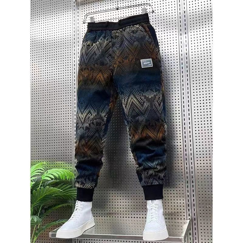 Men's Harem Pants Personalized Retro Printing