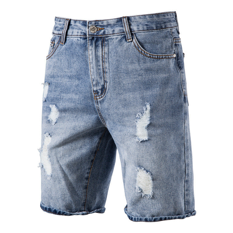 Men's Fashion Casual Washed Looped Pile Shorts