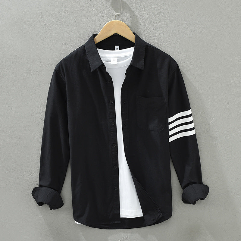 Shirt Casual Stripe Loose Multicolor