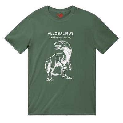 European And American Allosaurus Dinosaur Unisex T-shirt Digital Printing