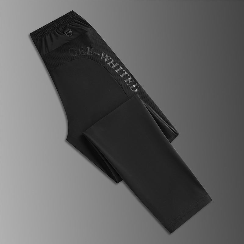 Men's Ice Silk Ultra-thin Breathable High Elastic Loose Casual Pants