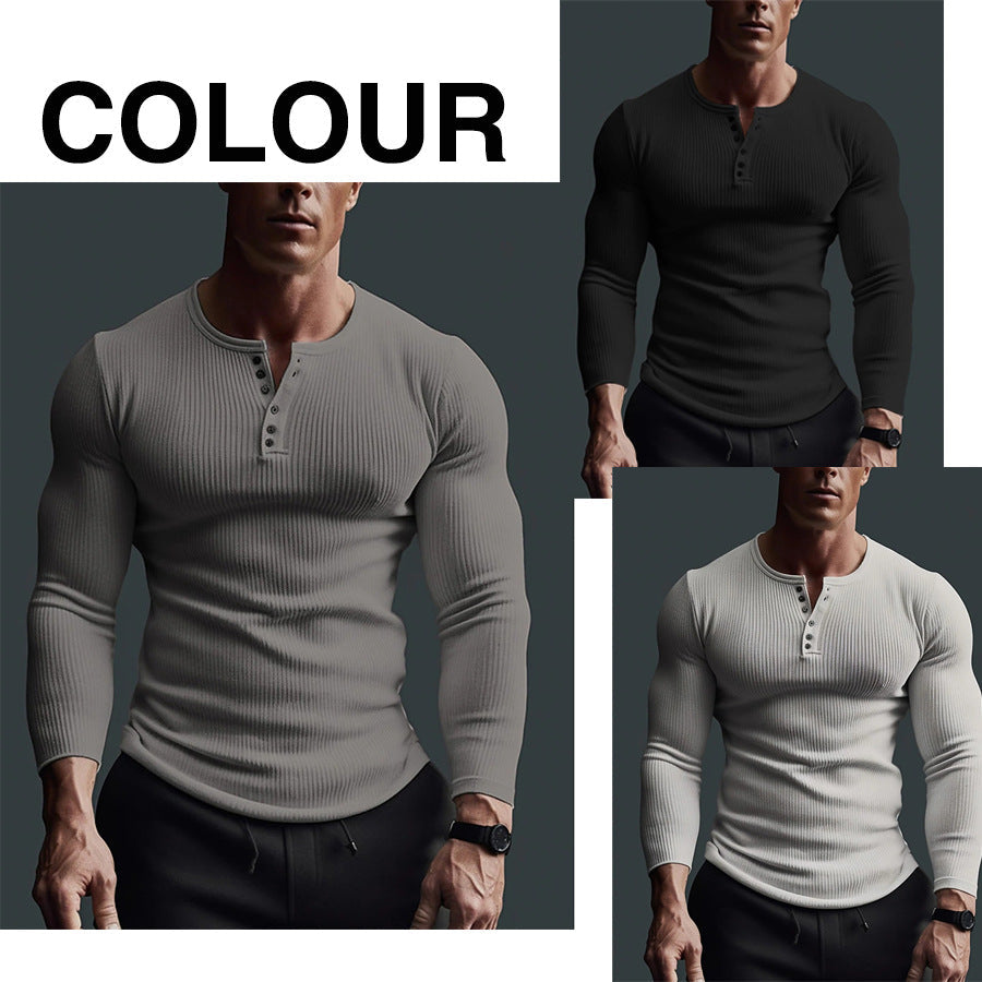 Fitness High Elastic Bottoming Shirt European And American V-neck Solid Color