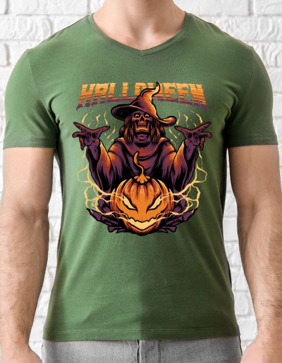 Custom Printed Shirts: Halloween Witch