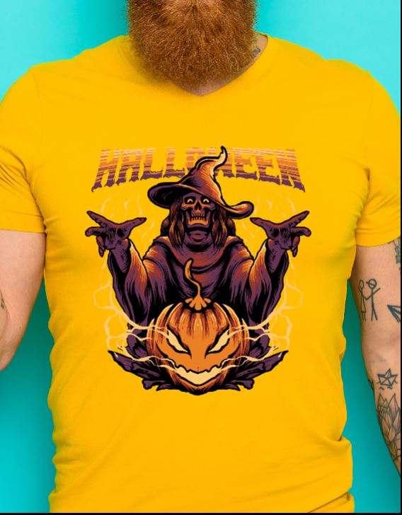 Custom Printed Shirts: Halloween Witch