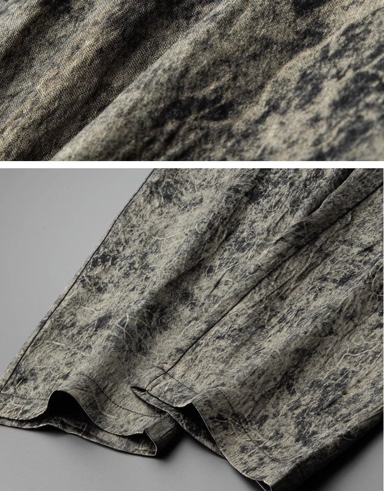 Light Luxury High-end Smooth And Flowing Retro Ice Silk Acetate Pants