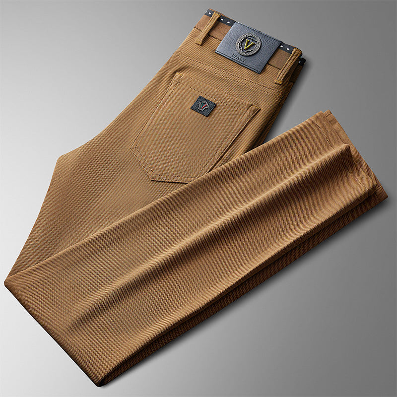 Men's Jacquard Comfortable And Versatile Straight Pants