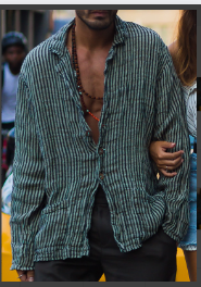 New European And American Men's Youth Long-sleeved Shirt 3D Printing