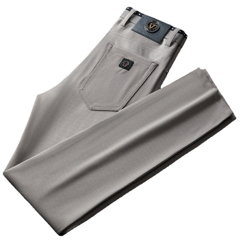 Men's Jacquard Comfortable And Versatile Straight Pants