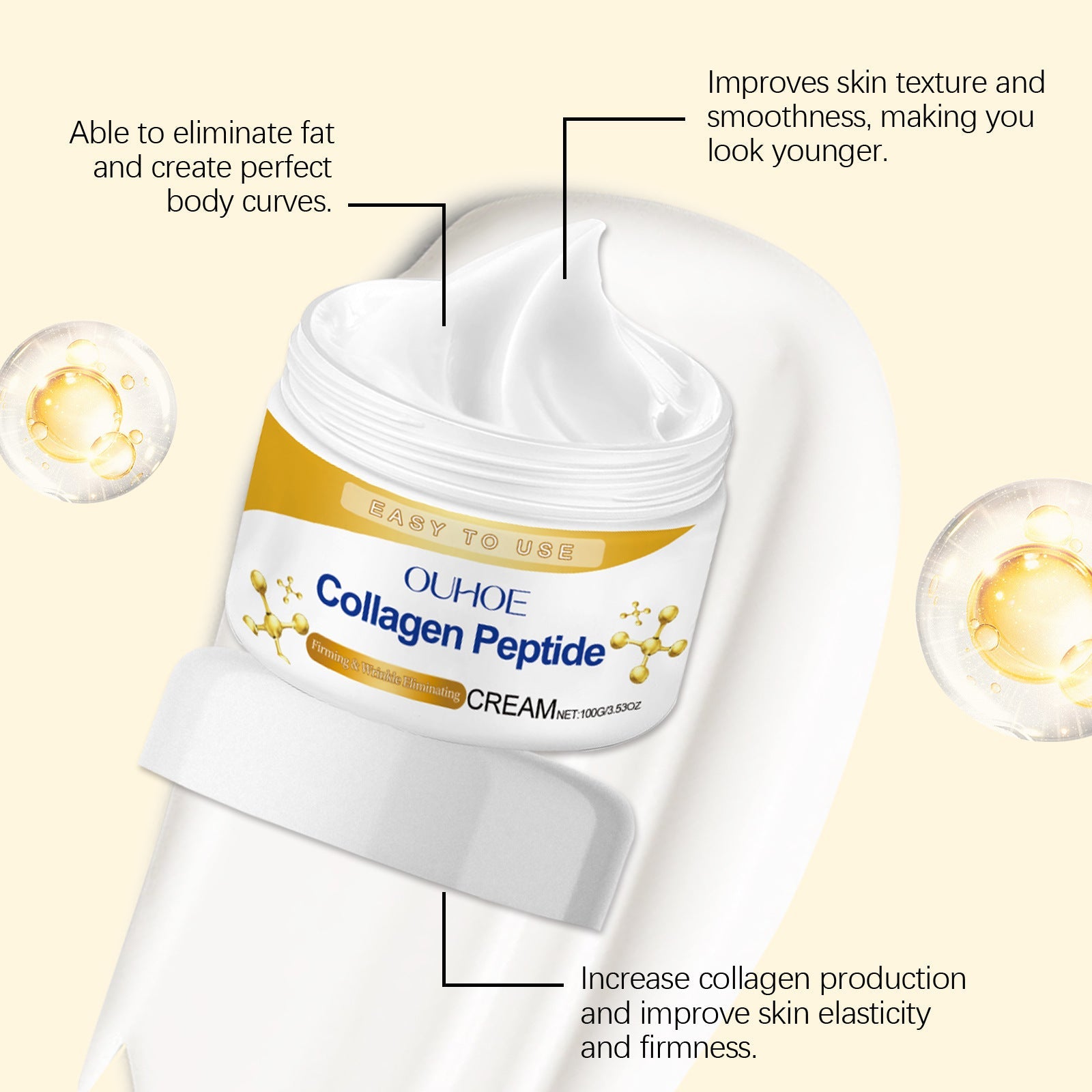 Ouhoe - Hydrating Nourishing Firming Skin Brightening Care Elastic Moisturizing Skin Rejuvenation Refreshing Body Cream