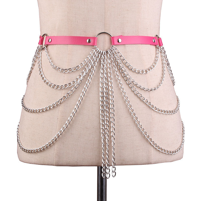 European And American PU Decoration Belt Multi-layer