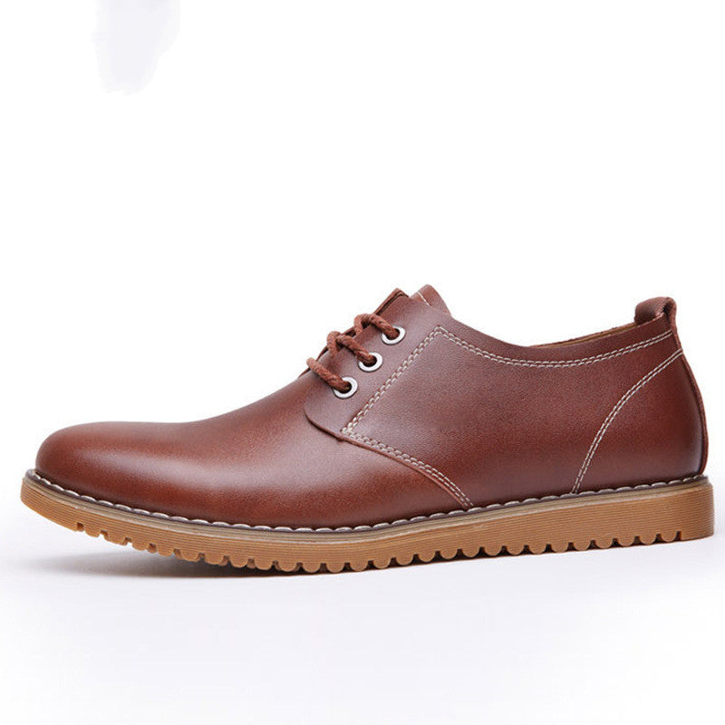 Men's Casual Leather Shoes Large Size Genuine Leather Shoes