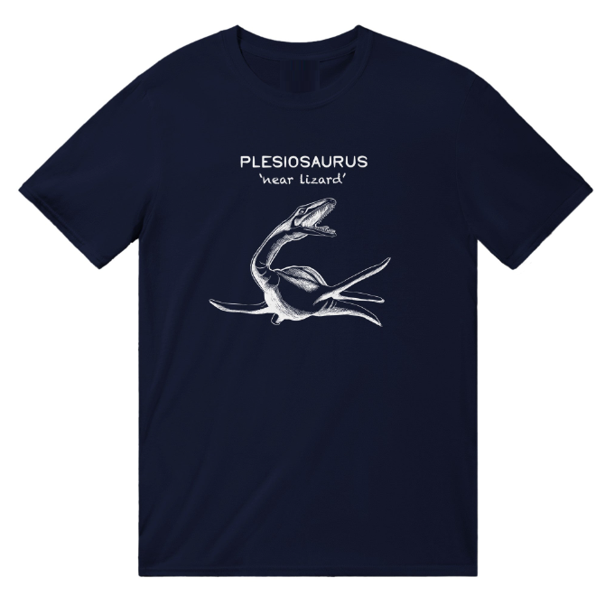 European And American Marine Reptiles Digital Printing Casual Round Neck T-shirt