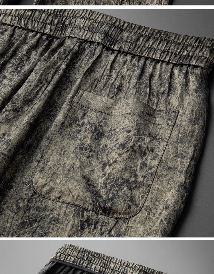 Light Luxury High-end Smooth And Flowing Retro Ice Silk Acetate Pants