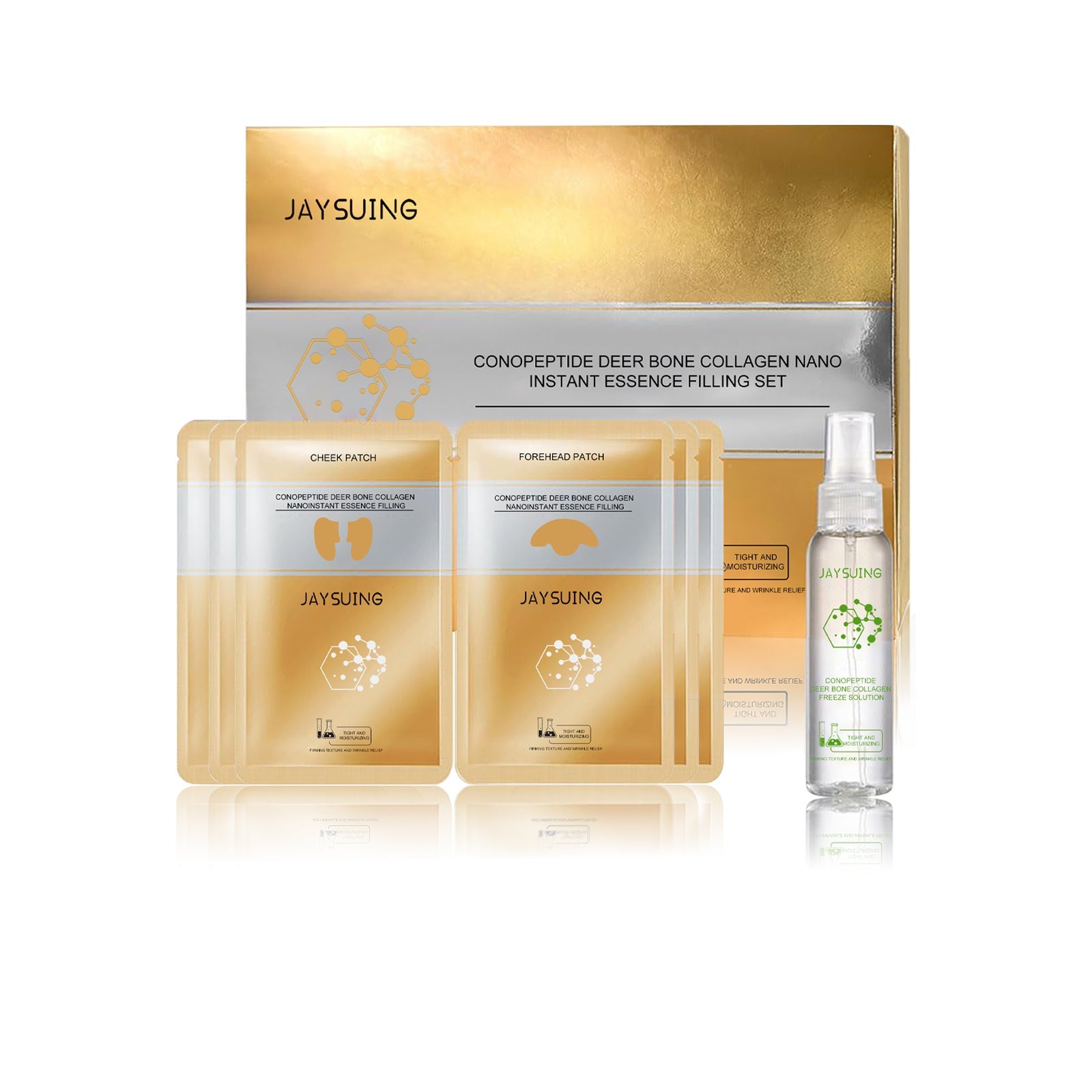 JAYSUING - Taro Peptide Deer Collagen Extracts Set Fades Fine Lines, Prevents Aging, Moisturizes & Firms Facial Skin Anti-aging Skincare