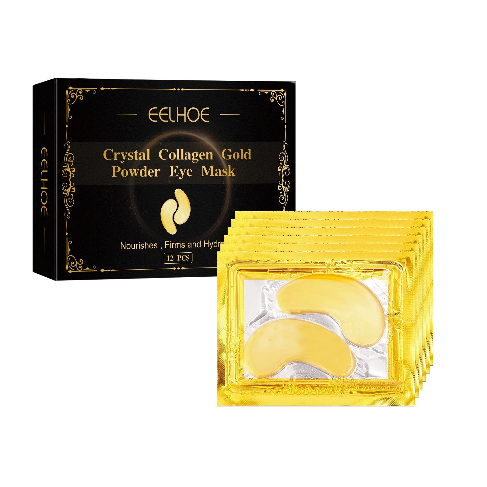 EELHOE - Collagen Gold Eye Mask Firming Eye Patches For Dark Circles And Puffy Eyes  Collagen Eye Mask