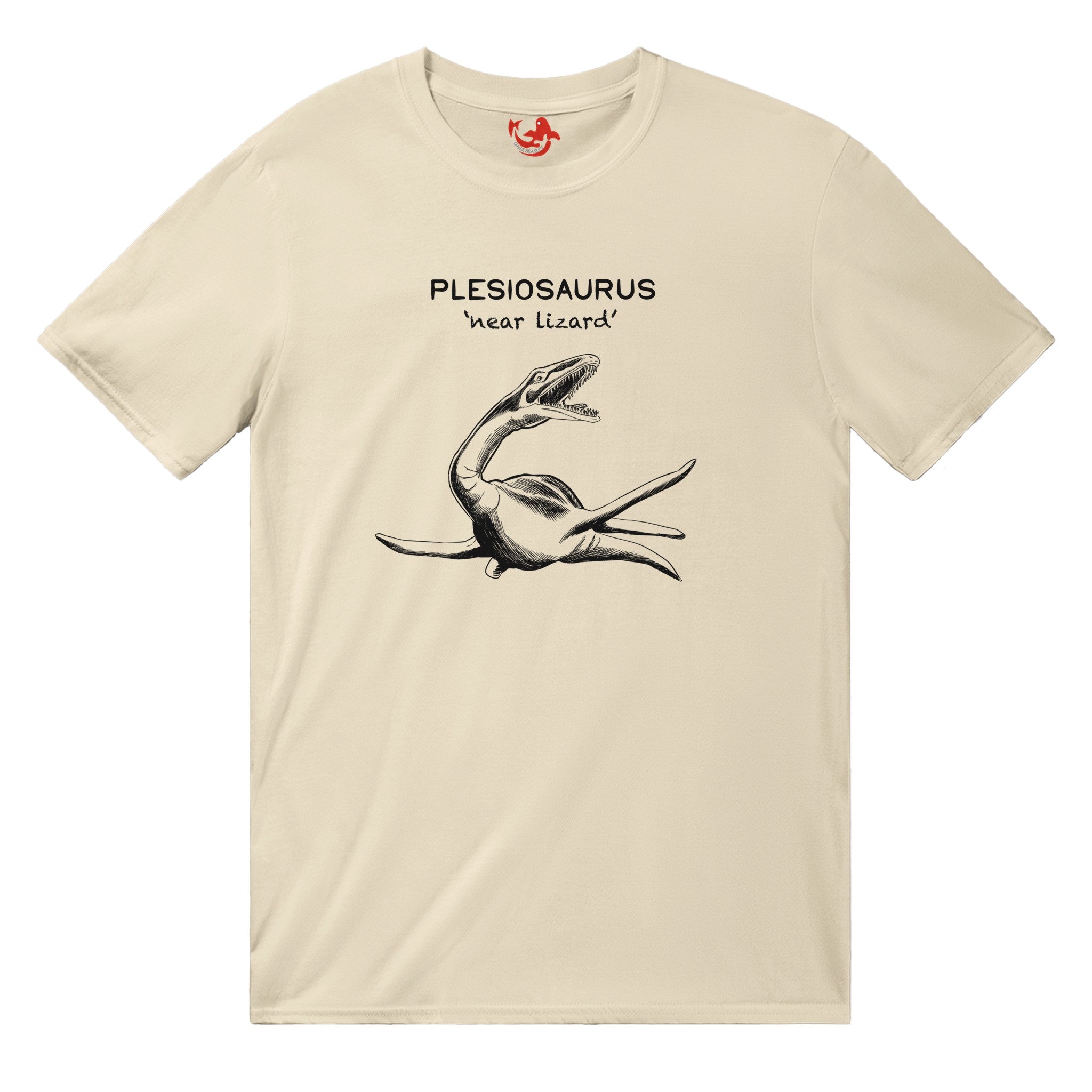 European And American Marine Reptiles Digital Printing Casual Round Neck T-shirt