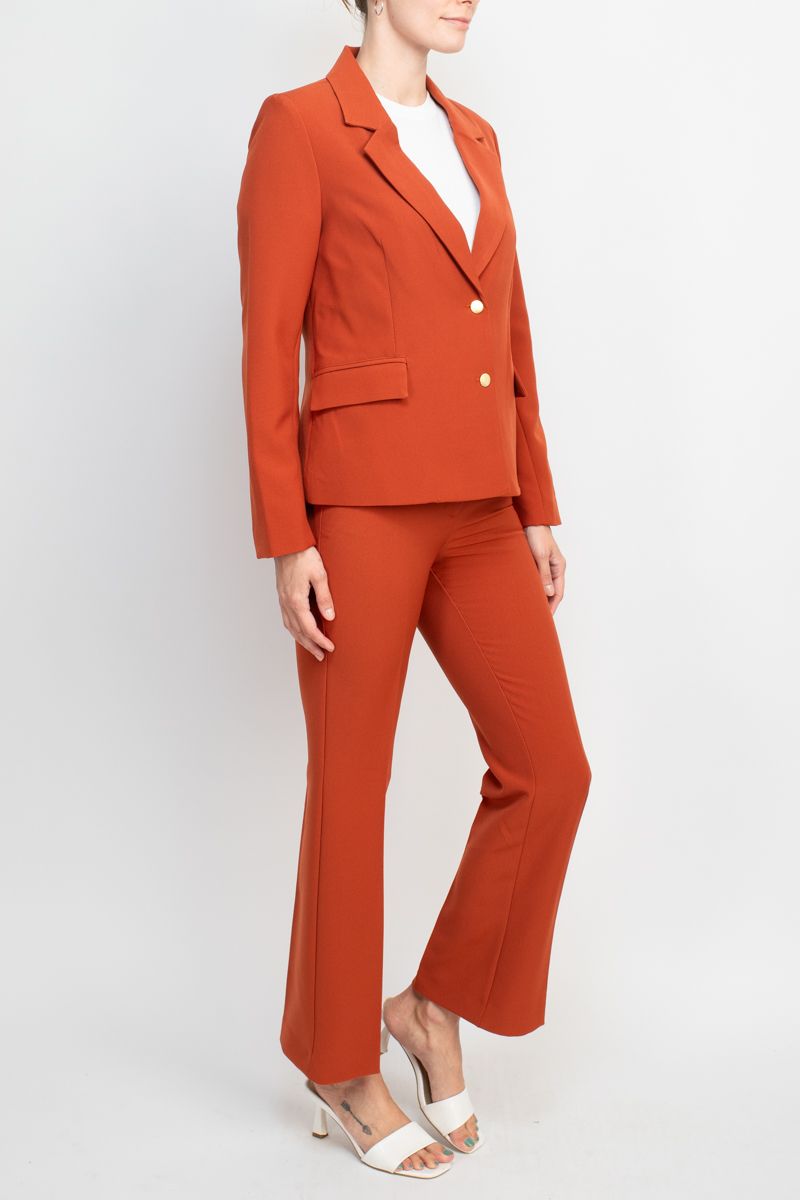 Nanette Lepore  Formal Twill Jacket Bi Stretch Straight Pant Suit