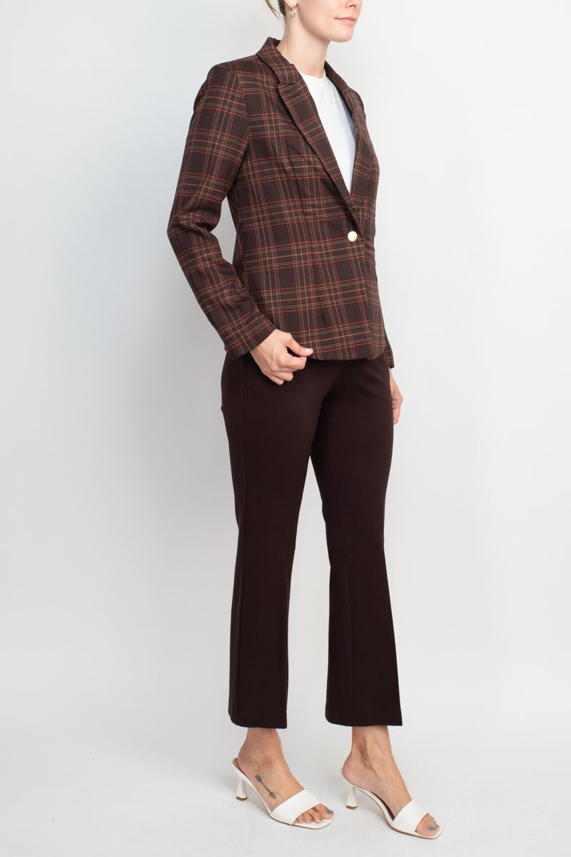Nanette Lepore  Formal Woven Jacket Mid Waist Straight Pant Suit