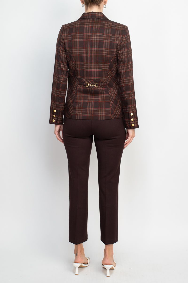 Nanette Lepore  Formal Woven Jacket Mid Waist Straight Pant Suit